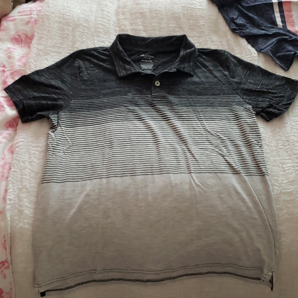 Youth husky short sleeve polo and shirt